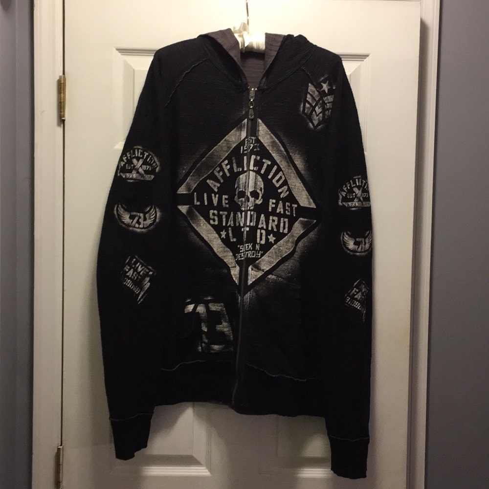 Affliction Men’s Reversible Hoodie XL